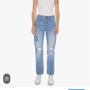 MOTHER Blue Ankle & Cropped Jeans